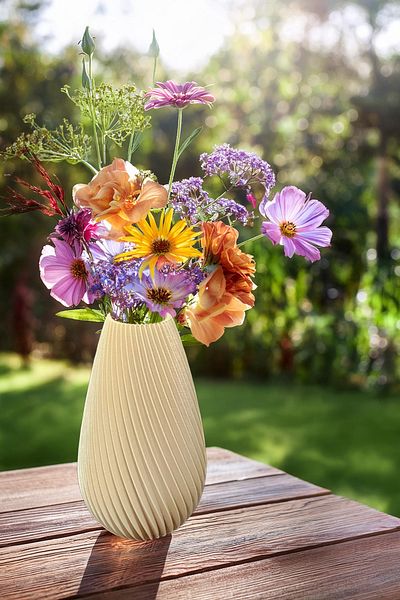 N NOXXO Bohemian Style Large Size Elegant Nordic Vase Colorful Large Size Vegan Pla Cream