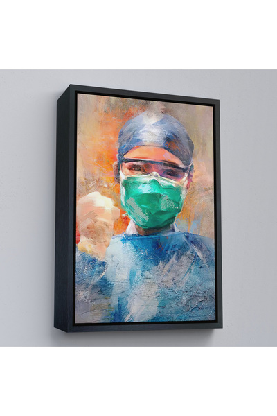 Harita Sepeti Apstraktni portret medicinske sestre, medicinska apstraktna sli...