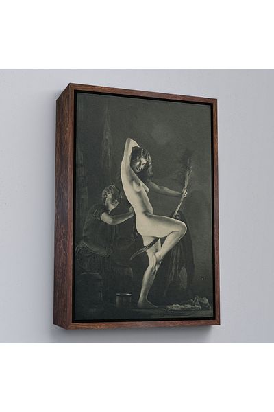 Harita Sepeti Pregătirea pentru Săbata, cu cadru alb, William Mortensen Halloween - Anii 1930 Pictură pe pânză