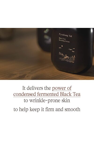 Pyunkang Yul PKY Pyunkang Yul Black Tea Serum for Anti-Aging, Fine Lines, Kombucha, Ginseng, 1.52 Fl. Oz