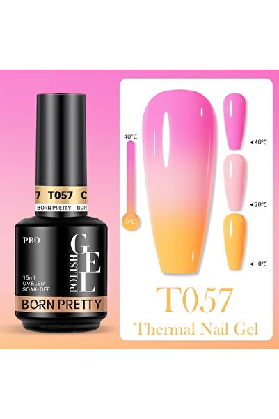 Born Pretty Thermal Uv Led Kalıcı Oje 15 ml Termal Isıyla Renk Değiştiren Oje...