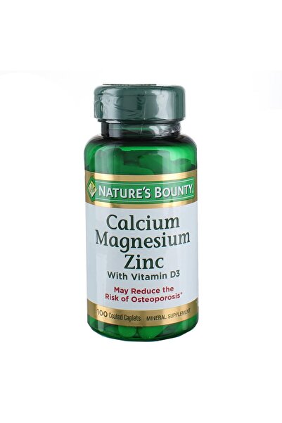 Nature's Bounty أقراص الكالسيوم والمغنيسيوم والزنك، 200 قرص (2 × 100 قرص)