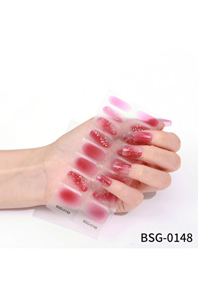 Hediyepro Mutlu Etmek Kolay Jel Tırnak Etiketi - Uv Ile Yapılan Poly Jel Sticker Sertleşen -Kürlenmiş Jel Tırnak Stickerı