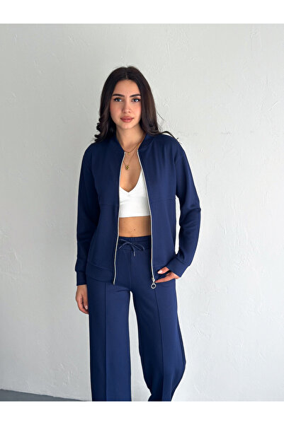 CyRo KADIN MODAL KUMAŞ FERMUARLI EŞOFMAN TAKIMI