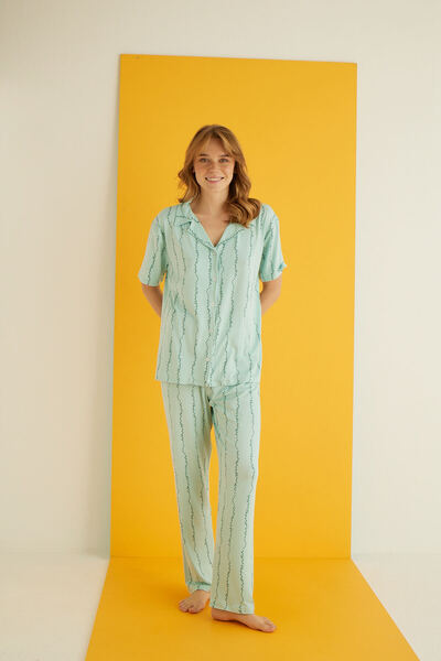 ELİTOL Bamboo Buttoned Pajama Set