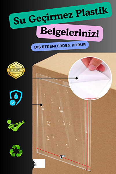 POŞETİSTAN 14x18cm 250 Adet Fatura Cebi