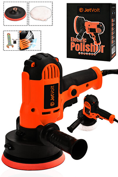 JetVolt 12v 8 Kademli Cila Pasta Parlatma Polisaj Makinesi - Kırmızı