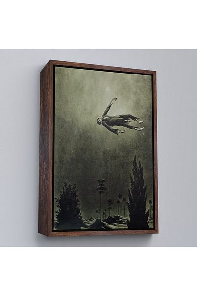 Harita Sepeti Franz Sedlacek Fantoma pe copaci cu cadru alb Pictură murală Vrăjitoare Halloween