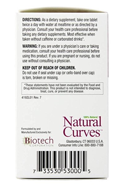BiotechUSA Biotech Natural Curves 60 Tablets