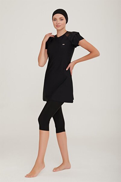 Adasea Adesea Kadın Kısa Kollu Taytlı Tesettür Mayo