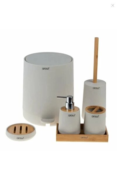 Genel Markalar Arow Banyo Takımı 6 Parça Akrilik Alessia Krem Dc1.tr-3728 1390
