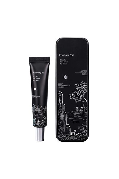 Pyunkang Yul Black Tea Eye Cream - Hyaluronic Acid, Ceramide, Peptides, 0.85 Fl Oz