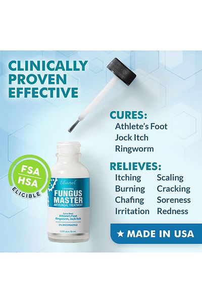 Ebanel Athlete's Foot Antifungal Cream with Miconazole & Tea Tree Oil, Promotes Nail Growth