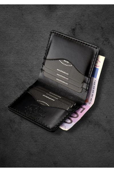 Safir Leather Sümer Special Μαύρο Δερμάτινο Πορτοφόλι