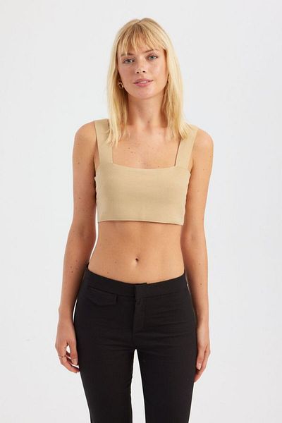 Hiccup Τετράγωνο γιακά Crop Top