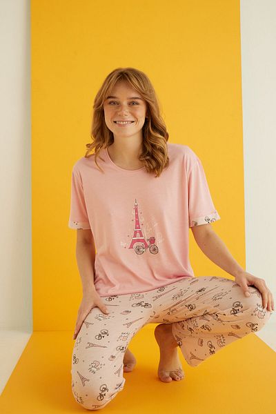 ELİTOL VISKOSE PAJAMAS SET
