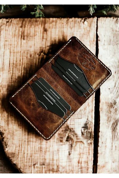 Safir Leather Δερμάτινο πορτοφόλι Sumer Ombra (περιορισμένη έκδοση)