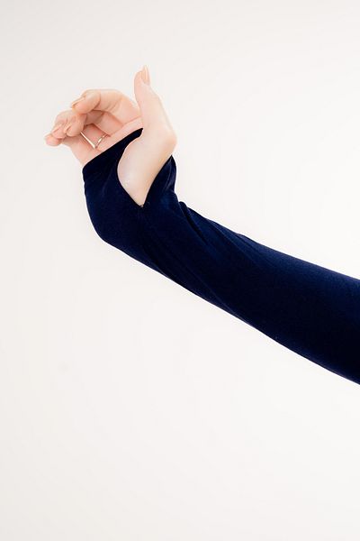 Şalcenneti.com Μανίκια με δάχτυλα Navy Blue
