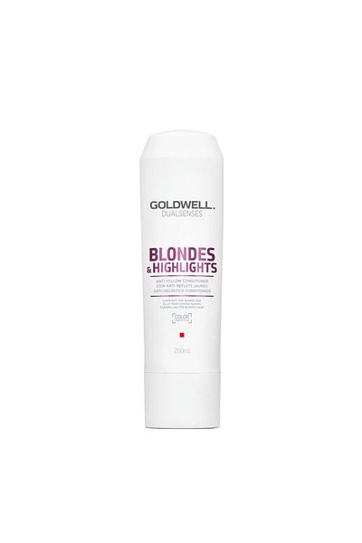 GOLDWELL Dualsenses Blondes & Highlights, Anti-Yellow Conditioner for Dyed and Natural Hair, 200 ml