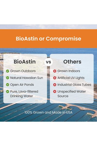 Nutrex Hawaii BioAstin Astaxanthin 12mg, 50 Softgels - Antioxidant for Eye, Skin, Joint & Immune Health