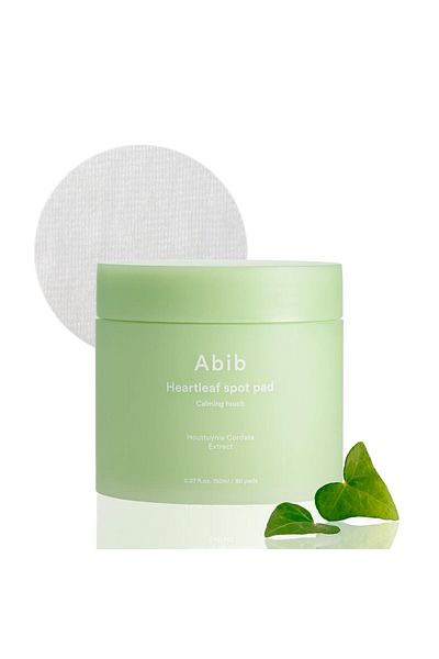 Abib Heartleaf Calming Touch 80 Pads | Hydrating Toner, Redness Relief, Pore Care, Sensitive Skin