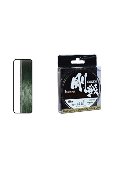 GOSEN W8 Casting PE 8 Örgü Spin İp Misina 150mt Koyu Yeşil