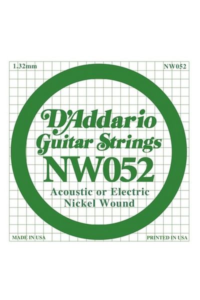 Daddario Daddarıo Nw052 Electric and Acoustic Single Wire, (Thick Mi),