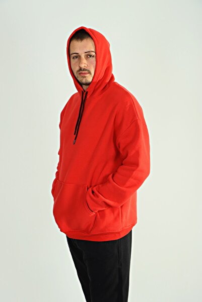 eg38 Tmb 3 Ip Raised Hooded Sweat 24 Red