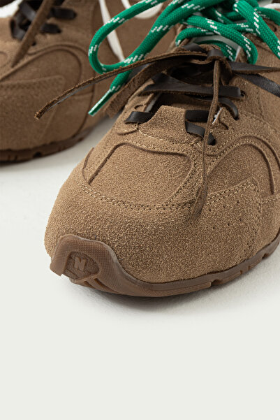 DUXAL SHOES Brunella Süet Çift Renkli Bağcık Detaylı Düz Taban Kadın Spor Ayakkabı Sneaker