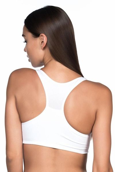 ByL Collection Sutien alb de recuperare pentru atlet căptușit fără cusături