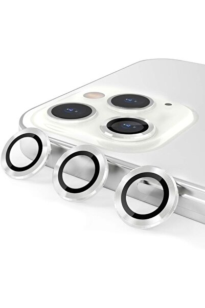 izzytech واقي عدسة الكاميرا فائق التحمل مضاد للخدش باللون الفضي متوافق مع هات...