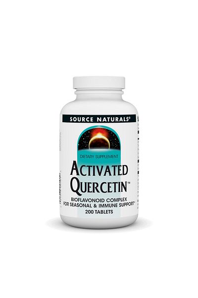 source naturals Activated Quercetin - Plant-Based Bioflavonoid - Immune & Seasonal Support* - 200 Veggie Tablets
