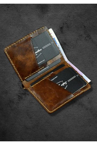 Safir Leather Elite Special Effect Minimal Δερμάτινο Πορτοφόλι