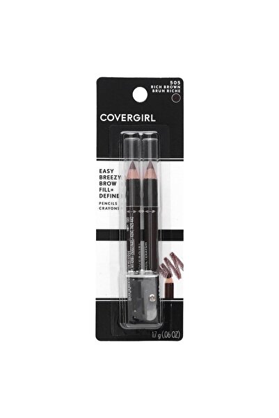 covergirl Easy Breezy Brow Pencil, Sharpener, Long-Lasting, Pigmented, Blendable, Cruelty-Free