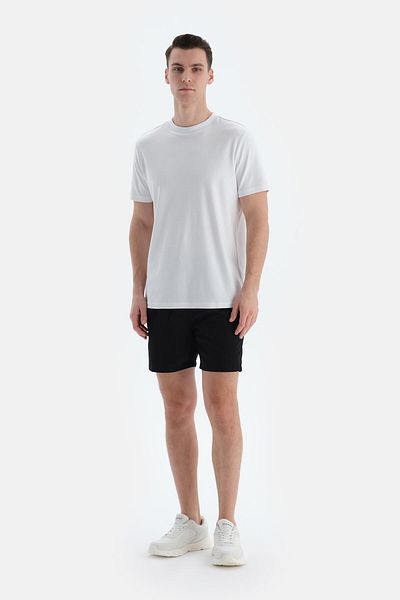 Dagi Schwarze Shorts mit elastischem Bund