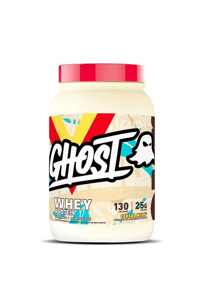 Ghost Whey Protein Powder, Cereal Milk - 2LB, 25G Protein - Isolate, Concentrate & Hydrolyzed Blend