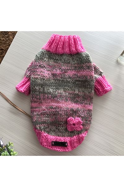 Lady Fify Pink Melted Sweater for Cat Dog