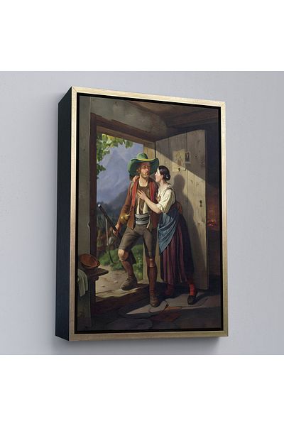 Harita Sepeti Carl Friedrich Moritz Müller Dresden în cadru de aur 1807-1865 Munchen, pictură de Andreas Hofer Ved