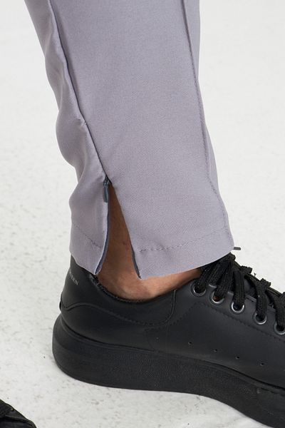 ZİNOX Men's Slim Fit Jogger with Side Pockets, Elastic Laces, Zippered Legs
