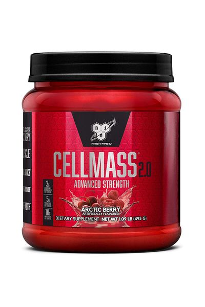 BSN CELLMASS 2.0 Post Workout Recovery - BCAA, Creatine, Glutamine - Arctic Berry (25 Servings)