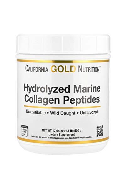 California Gold Nutrition Collagen Peptides with Hyaluronic Acid, Supports Hair, Skin, Nails, Joints, Bones, Non-GMO, 17.64 oz