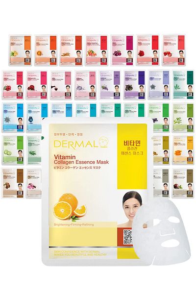 Dermal 39 Combo Collagen Essence Face Mask - Hydrating, Soothing, Hypoallergenic for All Skin Types
