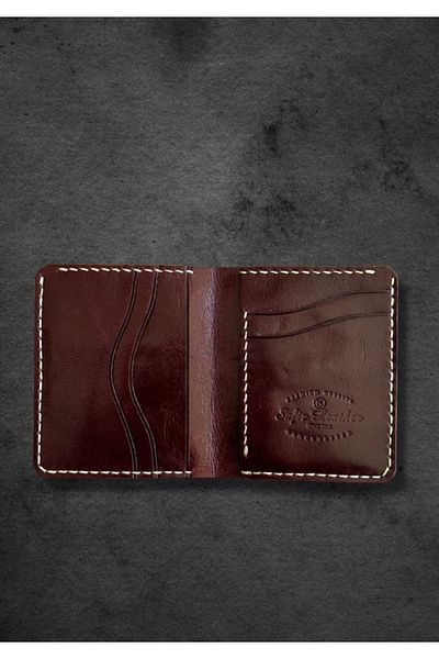 Safir Leather Claret Red Vagital Δερμάτινο Πορτοφόλι