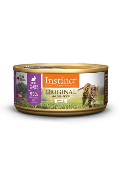 INSTINCT طعام القطط الرطب من Nature's Variety Grain-Free Rabbit Recipe، 5.5 أ...
