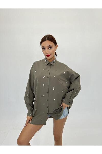 Modayakamoz 6792 Model košulje - kaki boja