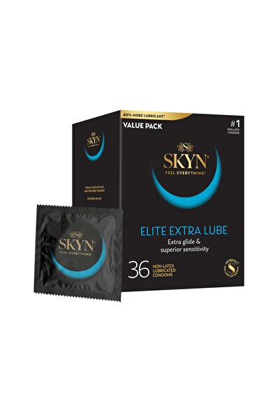 SKYNEX Elite Extra Lubricated Condoms, 36 Count