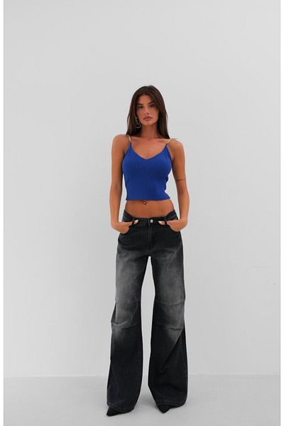 modaserdem    Stone Strap Knitwear Blouse