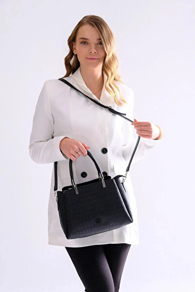 Just Polo Gofraj Baskılı Kadın El ve Omuz Çantası RC4018