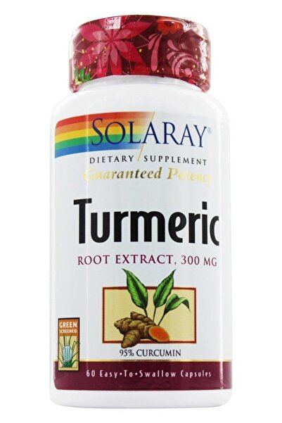 Solaray Turmeric Root Extract 300 mg - 60 Capsules