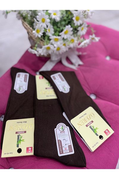 Özeren Çorap Men's Washable Perfumed Men's Socks Set of 3